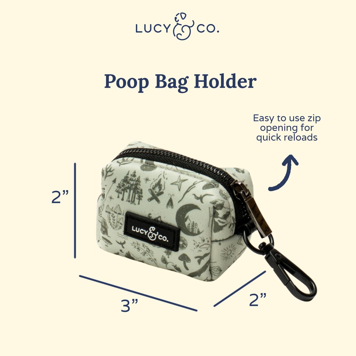 Lucy & Co. - Camp Out Poop Bag Holder: Default Title
