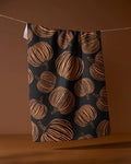 Geometry - Pumpkin Noir Tea Towel