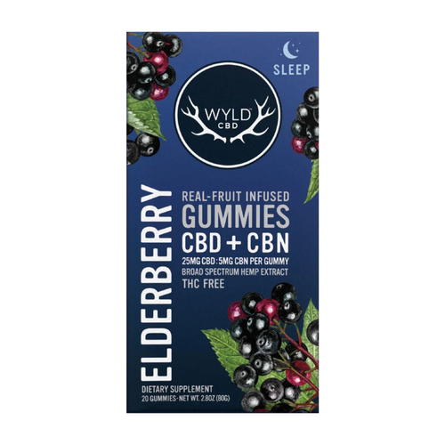 Wyld Elderberry Sleep Gummies CBD + CBN box