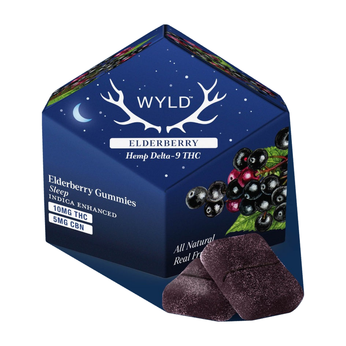 WYLD Elderberry 2:1 THC:CBN Gummies | Sleep