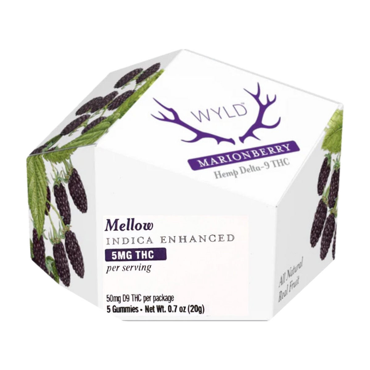 WYLD Marionberry Indica THC Gummies | Hemp THC