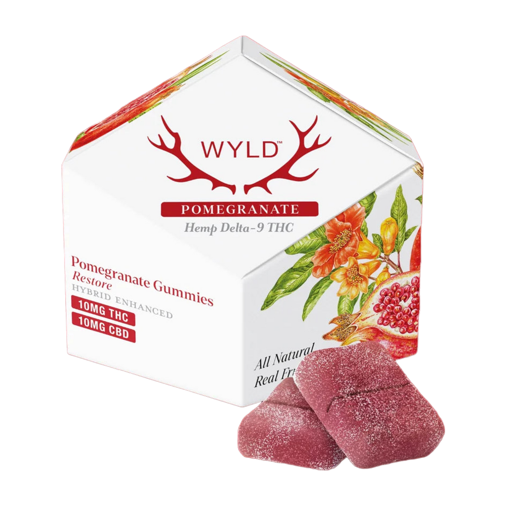 WYLD Pomegranate 1:1 THC:CBD Gummies | Hemp THC