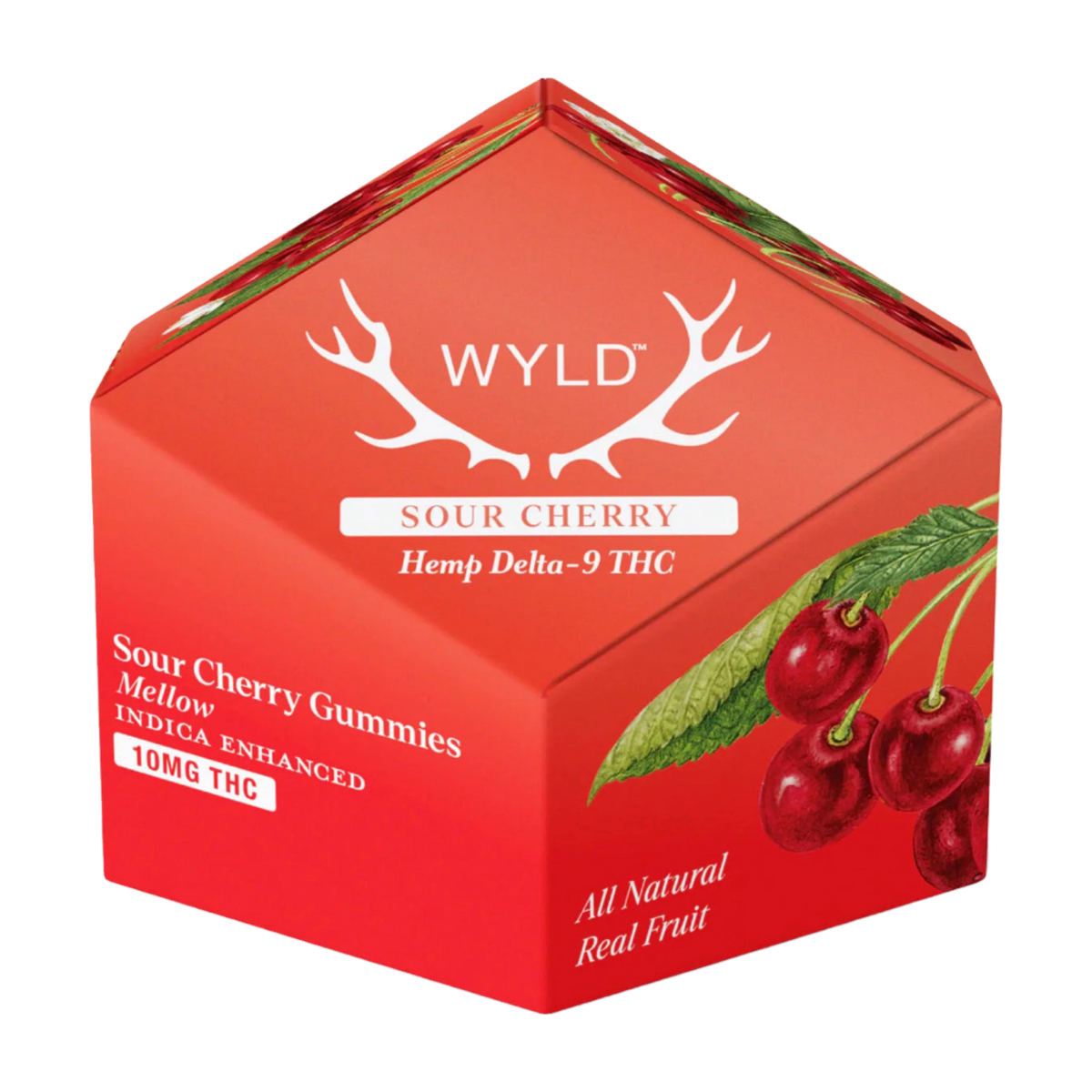 WYLD Sour Cherry Indica THC Gummies | Hemp THC